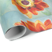 Perfect oranje zonnebloem inpakpapier (Rol Hoek)