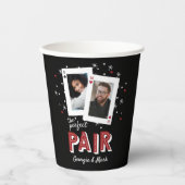 Perfect Paar Casino Thema Couples Foto Papieren Bekers (Voorkant)