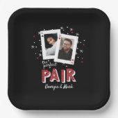 Perfect Paar Casino Thema Koppelfoto Papieren Bordje (Voorkant)
