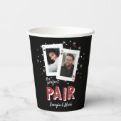 Perfect Paar Casino Thema Koppels Foto Papieren Bekers (Achterkant)