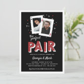 Perfect Paar Casino Thema Koppels Shower Kaart (Staand voorkant)