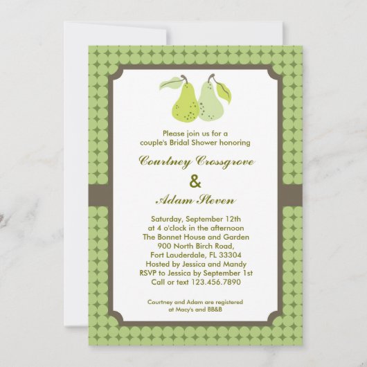 Perfect Paar Couple's Bridal Shower Invitation Kaart (Voorkant)