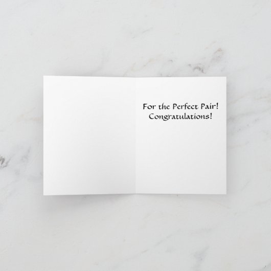 Perfect Paar Notecard Kaart (Binnen)