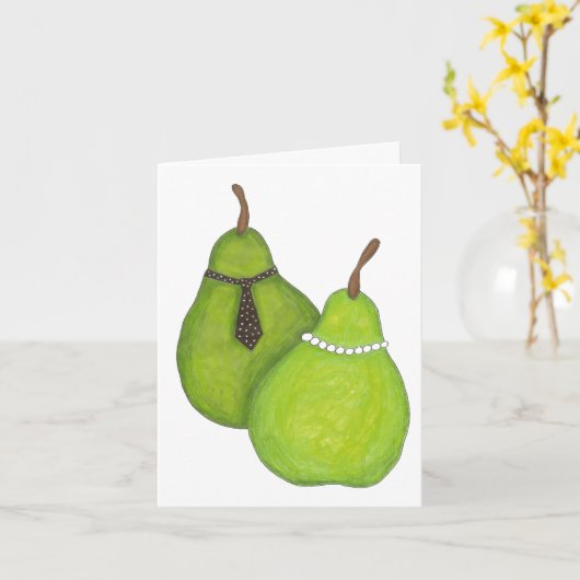 Perfect Paar Notecard Kaart (Gele Bloem)