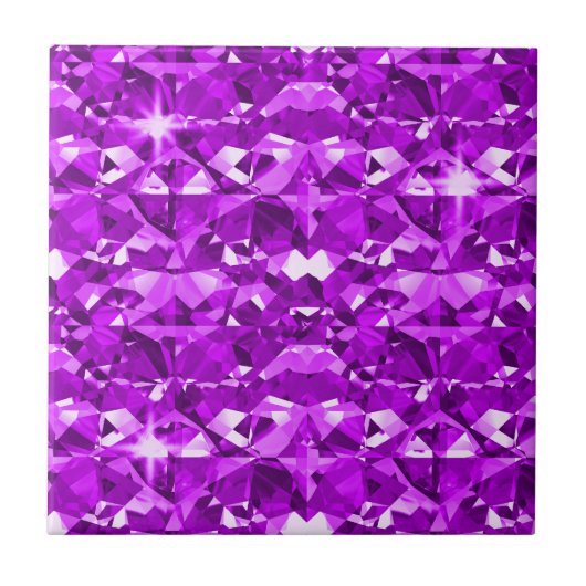 Perfect Paarse diamanten Tegeltje (Voorkant)