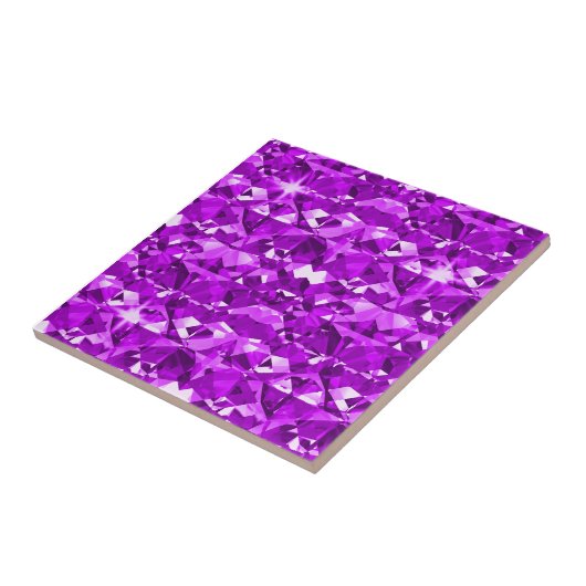 Perfect Paarse diamanten Tegeltje (Zijkant)