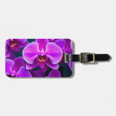 Perfect Paarse Orchidee Bagagelabel (Voorkant horizontaal)