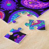 Perfect Paarse Paisley  Legpuzzel (Zijkant)