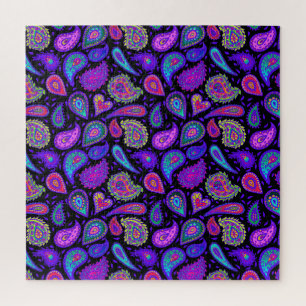 Perfect Paarse Paisley  Legpuzzel