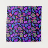 Perfect Paarse Paisley  Wandkleed (Voorkant)