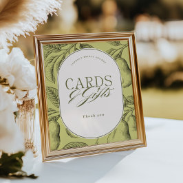 Perfect Pair Bridal Shower Cards Gifts Poster