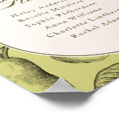 Perfect Pair Bruiloft Tafel 5 Poster (Hoek)
