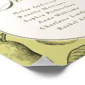Perfect Pair Bruiloft Tafel 6 Poster (Hoek)