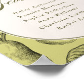 Perfect Pair Bruiloft Tafel 7  Poster (Hoek)