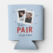 Perfect Pair Casino Theme Couples Photo Blikjeskoeler (Achterkant)