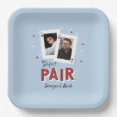 Perfect Pair Casino Theme Couples Photo Papieren Bordje (Voorkant)