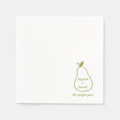 Perfect Pair - Chic Pear Illustration Schattigee b Servet (Voorkant)