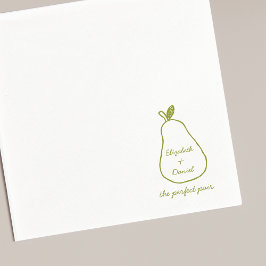 Perfect Pair - Chic Pear Illustration Schattigee b Servet