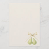 Perfect Pair Coquette Bow Couples Shower Kaart (Achterkant)