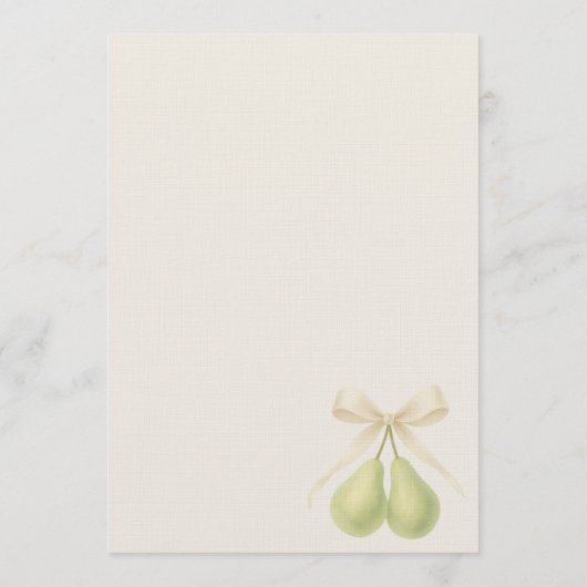 Perfect Pair Coquette Bow Couples Shower Kaart (Achterkant)