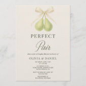 Perfect Pair Coquette Bow Koppels Bruisfeest Kaart (Voorkant)