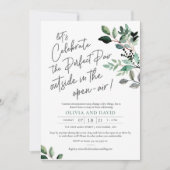 Perfect Pair Couples Douche Uitnodiging - Groen (Voorkant)