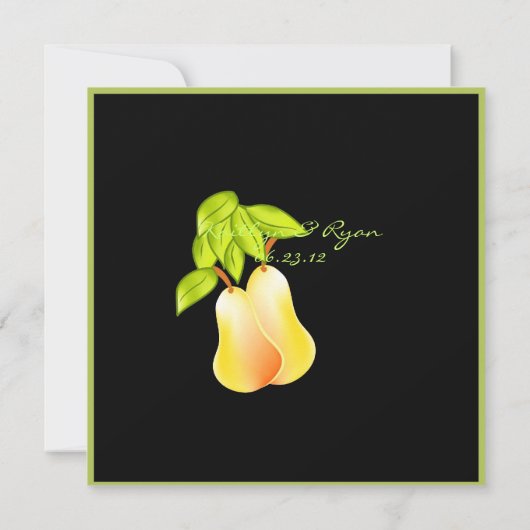 Perfect Pair Fall Wedding Uitnodiging (Achterkant)