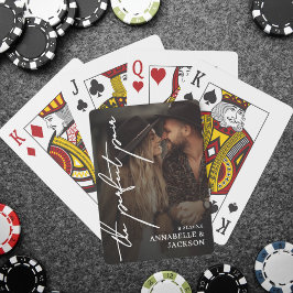 Perfect Pair Foto Huwelijksgunst Pokerkaarten