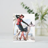 Perfect Pair Grote Deen Elvgren Feestdagenkaart (Staand voorkant)