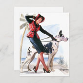 Perfect Pair Grote Deen Elvgren Feestdagenkaart (Voorkant / Achterkant)