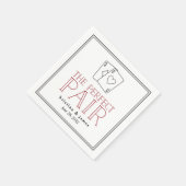Perfect Pair | Paren Casino-thema Speelgoed Kaart Servetten (Hoek)