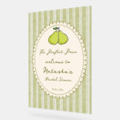 Perfect pair pear bridal shower welcome sign acryl bord (Hoek)