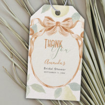 Perfect Pair Pear Retro Bridal Shower Thank You