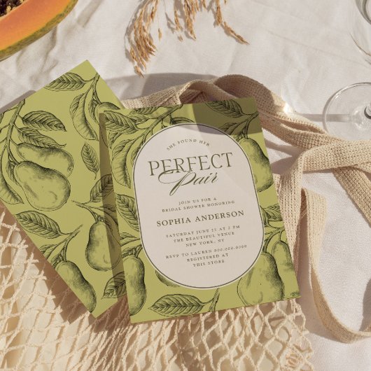 Perfect Pair Pear Vrijgezellenfeest Kaart