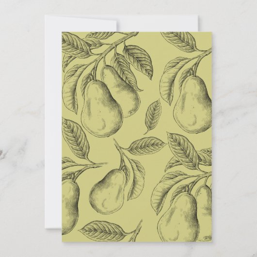 Perfect Pair Pear Vrijgezellenfeest Kaart (Achterkant)