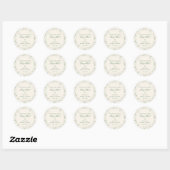 Perfect Pair Peer Thema Bruidsfeest Bedankt Ronde Sticker (Vel)