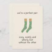 Perfect Pair Valentine Postcard Feestdagenkaart (Voorkant / Achterkant)