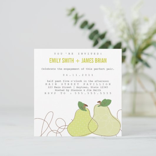 Perfect Pair Verloving Aankondiging (Staand voorkant)