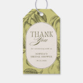 Perfect Pair Vintage Peerthema Bruidsfeest Cadeaulabel (Voorkant)