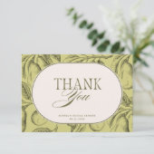 Perfect Pair Vintage Peertje Bruidssalon Bedankkaart (Staand voorkant)