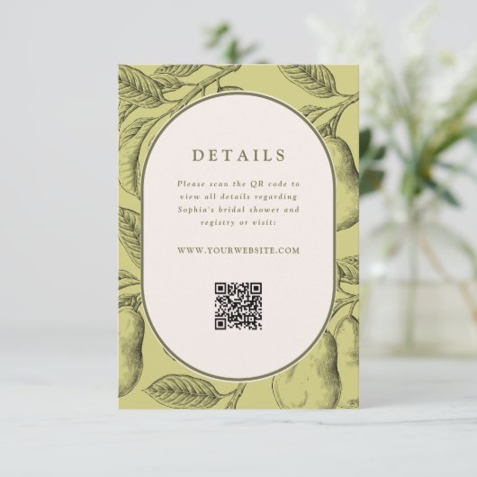 Perfect Pair Vrijgezellenfeest QR-code Informatiekaartje (Staand voorkant)