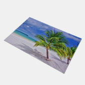 Perfect palm Tree Tropical Island Beach Deurmat (Schuin)