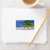 Perfect palm Tree Tropical Island Beach Etiket (Insitu)