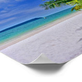 Perfect palm Tree Tropical Island Beach Poster (Hoek)
