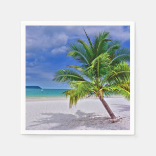 Perfect palm Tree Tropical Island Beach Servet