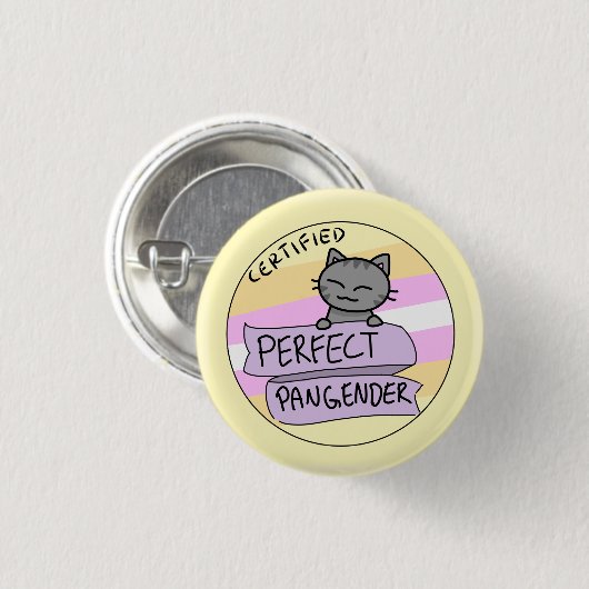 Perfect Pangender Ronde Button 3,2 Cm (Voorkant /achterkant)