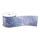 Perfect Paradise Sky Blue Sparkle Glitter Satijnen Lint (Spoel)