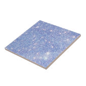 Perfect Paradise Sky Blue Sparkle Glitter Tegeltje (Zijkant)