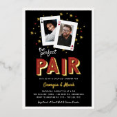 Perfect parasodie Casino Theme Couples Shower Folie Uitnodiging (Voorkant)