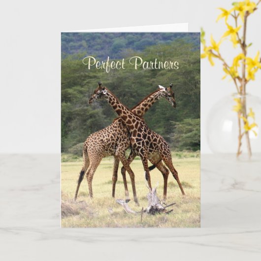Perfect Partners – Jubileum Kaart (Gele Bloem)